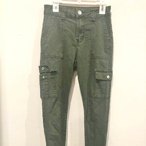 V.I.P. Jeans Short Green Skinny Cargo Pants